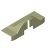 Hartal Exterior Door Lock Cover - Cream