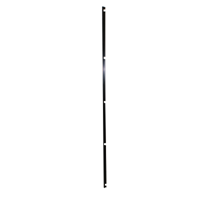 Polyplastic Black 1682mm Notched Clip-In Hinge Bar