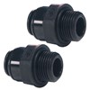 John Guest 12mm x 1/2 bsp 2 pack