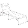 Vienna Pro Lounge bed with side table