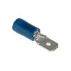 W4 6.35mm Push-On Terminal Male - Blue (3 pack)