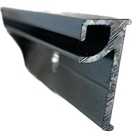 Polyplastic Black 1223mm Clip-in  hinge bar