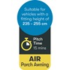 Westfield Vega 2.0 375 Premium Caravan Air Porch Awning (235 - 260cm)