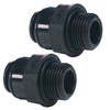 John Guest 1/2" to 12mm straight adaptor (2 pack)