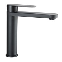 Reich Linnea L black with 25cm UniQuick pipe with push-fit fittings and 33mm hole size