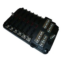 Sterling 12 way fuse holder with LED fault lights
