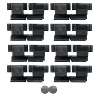 Hartal Standard Flyscreen Clips, Black, 8 Pack