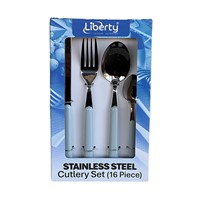 Liberty 16 Piece Cutlery Set - Light Blue