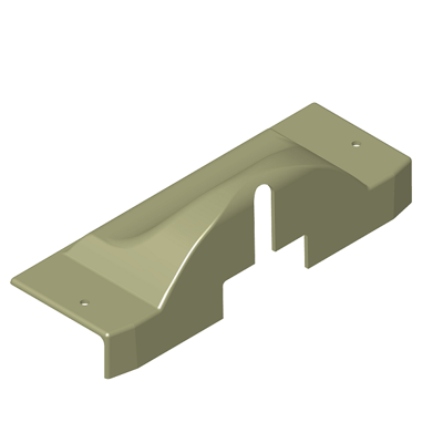 Hartal Exterior Door Lock Cover - Cream
