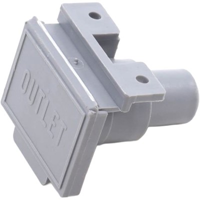 DLS 3/4" Oulet Hose Socket with Cover - Grey