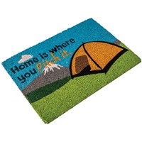 Heavy duty coir Home is where you pitch it (tent) mat