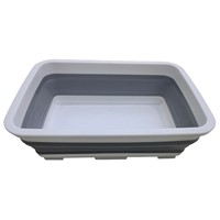 Collapsible-wares rectangular bowl