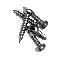 W4 1/2" No. 4 Pan Head Self-Tapping Stainless Steel Screws