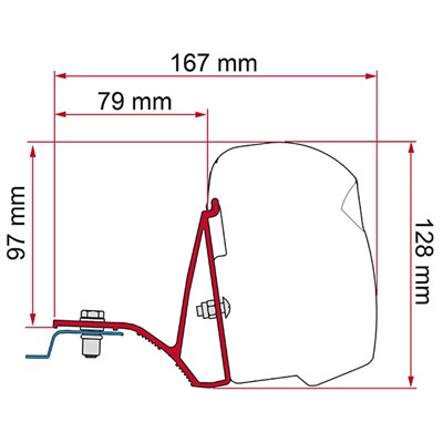 Fiamma Kit Trafic/Viv/NV300/T. >14 (F43)