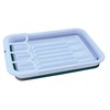 Collapsible-wares Dish Rack with Cutlery Holder & Sink Drainer