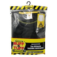 Ruff & Tuff Workwear Men’s Thermal Long Sleeve Shirt, Mixed Sizes, Black