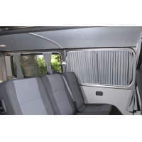 Ford Custom (2024) SWB tailgate black rails and black curtains