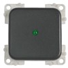 CBE Grey Single Unipolar + LED Switch