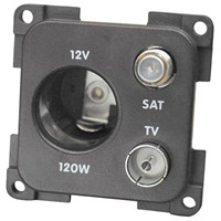 CBE Grey 12v TV & Satellite Socket