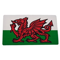 W4 Rectangle Welsh Dragon Sticker