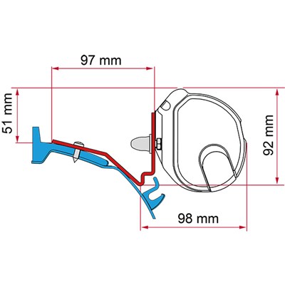 Fiamma Kit Ford Custom Capland/Capfun DB