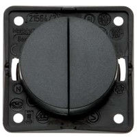 W4 12V Twin Rocker Switch - Anthracite