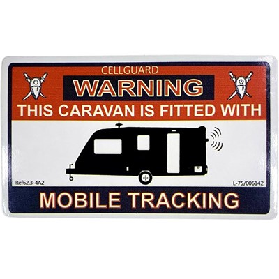 W4 Caravan Tracking Fitted Sticker