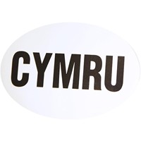 W4 Large Oval CYMRU Sticker