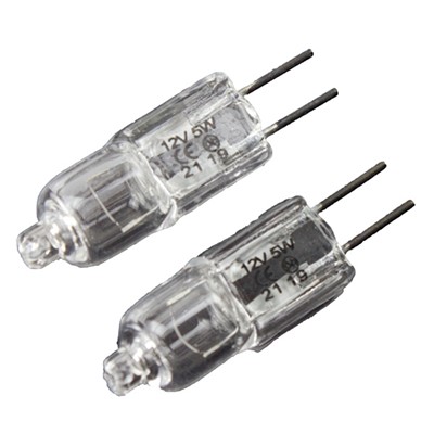 W4 12V 5W Halogen Bulb G4 Base (2 pack)