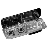 Dometic SMEV MO9222R 2 Burner Hob & RH Sink Combi Unit