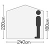 Screen House 4 Pro pop up Gazebo - Grey