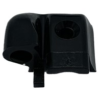 Polyplastic Black hinge bar end cap Left hand