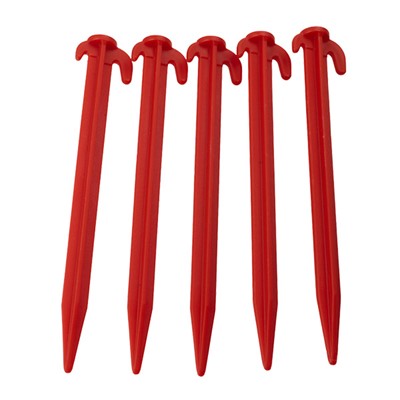 W4 8" (200mm) Plastic Tent Peg (5 pack)