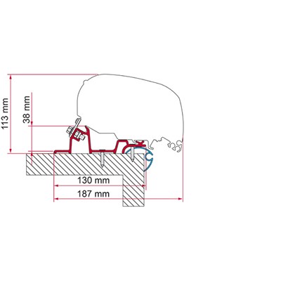 Fiamma Adapter Caravan Standard 320