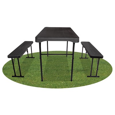 Quest Jet Stream Grassmoor Table & Bench