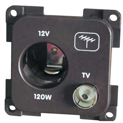 CBE Grey 12v & TV Socket