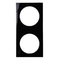 W4 Berker Pure Double Frame - Gloss Black
