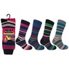 Heat Machine Ladies Tog 2.3 Thermal Socks, Size 4-8, Stripe