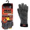 Heat Machine Men’s Tog 1.8 Thermal Gloves, One Size, Grey Marl