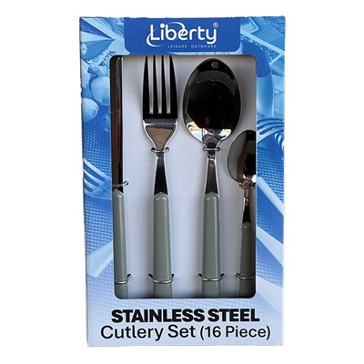 Liberty 16 Piece Cutlery Set - Grey