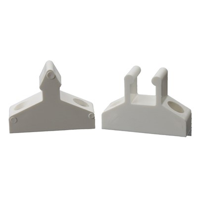 W4 Plastic Door Retainer - White