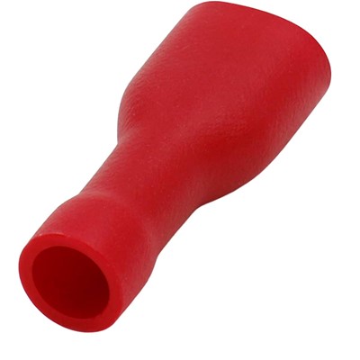 W4 6.35mm Push-On Terminal Female - Red (3 pack)