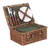 2 Person Green Tweed Hamper