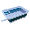 Collapsible-wares Dish Rack with Cutlery Holder & Sink Drainer
