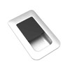 Evo Satin Chrome with Black Centre Locker Catch (Pack of 5)