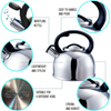 Liberty 2.5L Whistling Kettle - Silver
