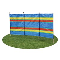 4 Pole Multicoloured Polythene Windbreak