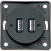 W4 Berker Double USB Charging Point - Anthracite