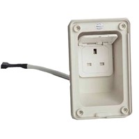 Whale Mains Electric Double UK Outlet Easi-Slide Socket