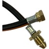 Single 450mm Propane Pigtail Black Class 3
